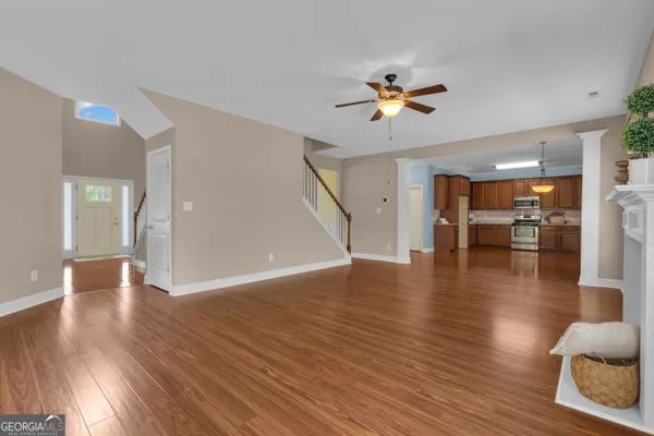 a view of an empty room