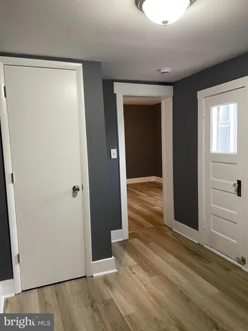 an entryway with a window