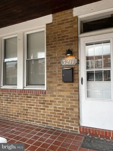 a view of a door of the house