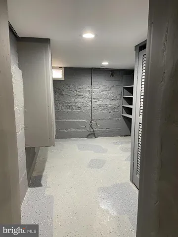 a view of wooden door