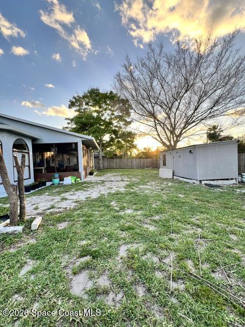 739 Raleigh Road Southeast Palm Bay, FL 32909 - Photo 19 of 24 View of Back Yard