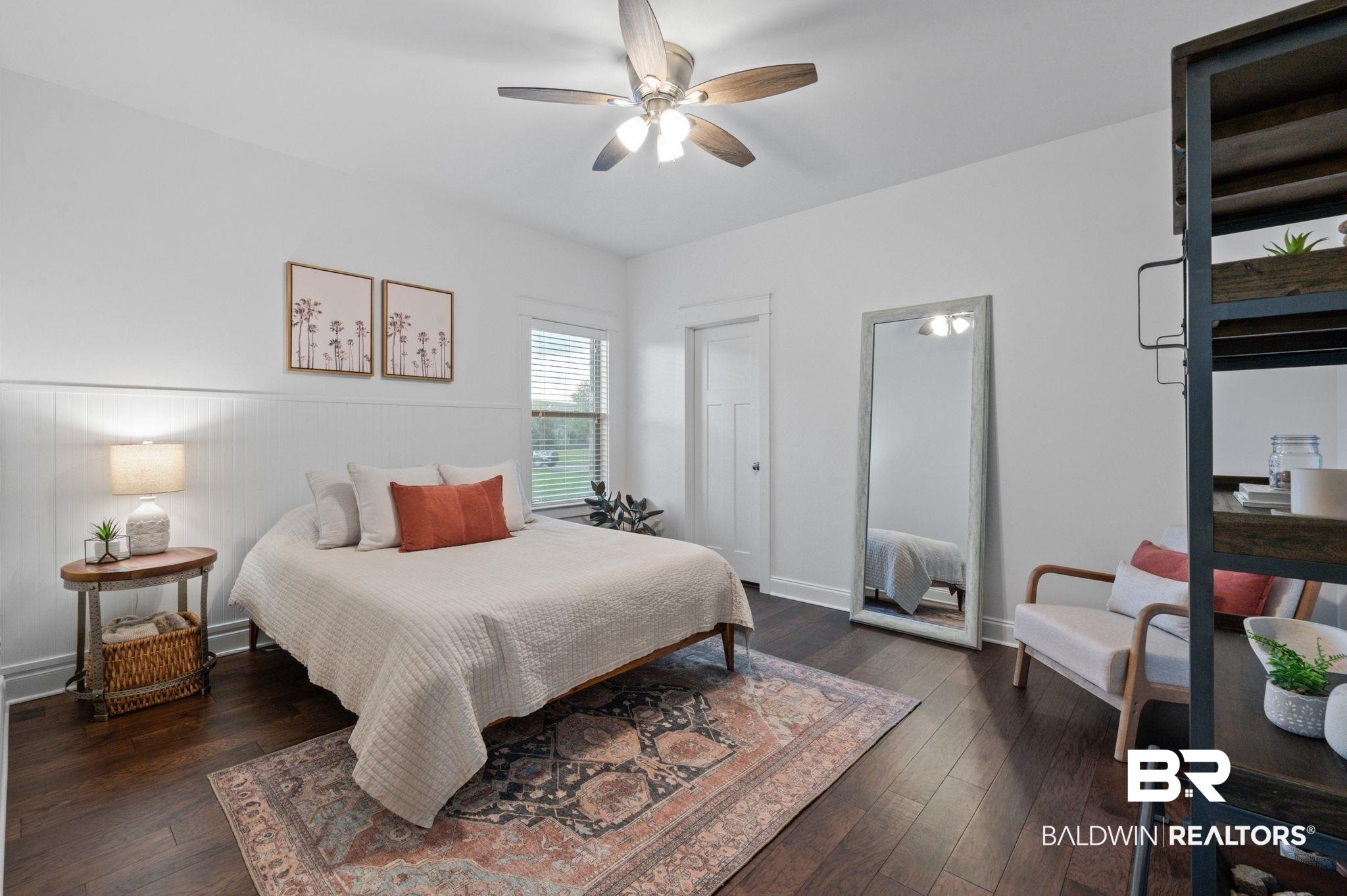 418 Fortune Drive Fairhope, AL 36532 - Photo 33 of 63 Bedroom featuring ceiling fan and dark wood-type flooring