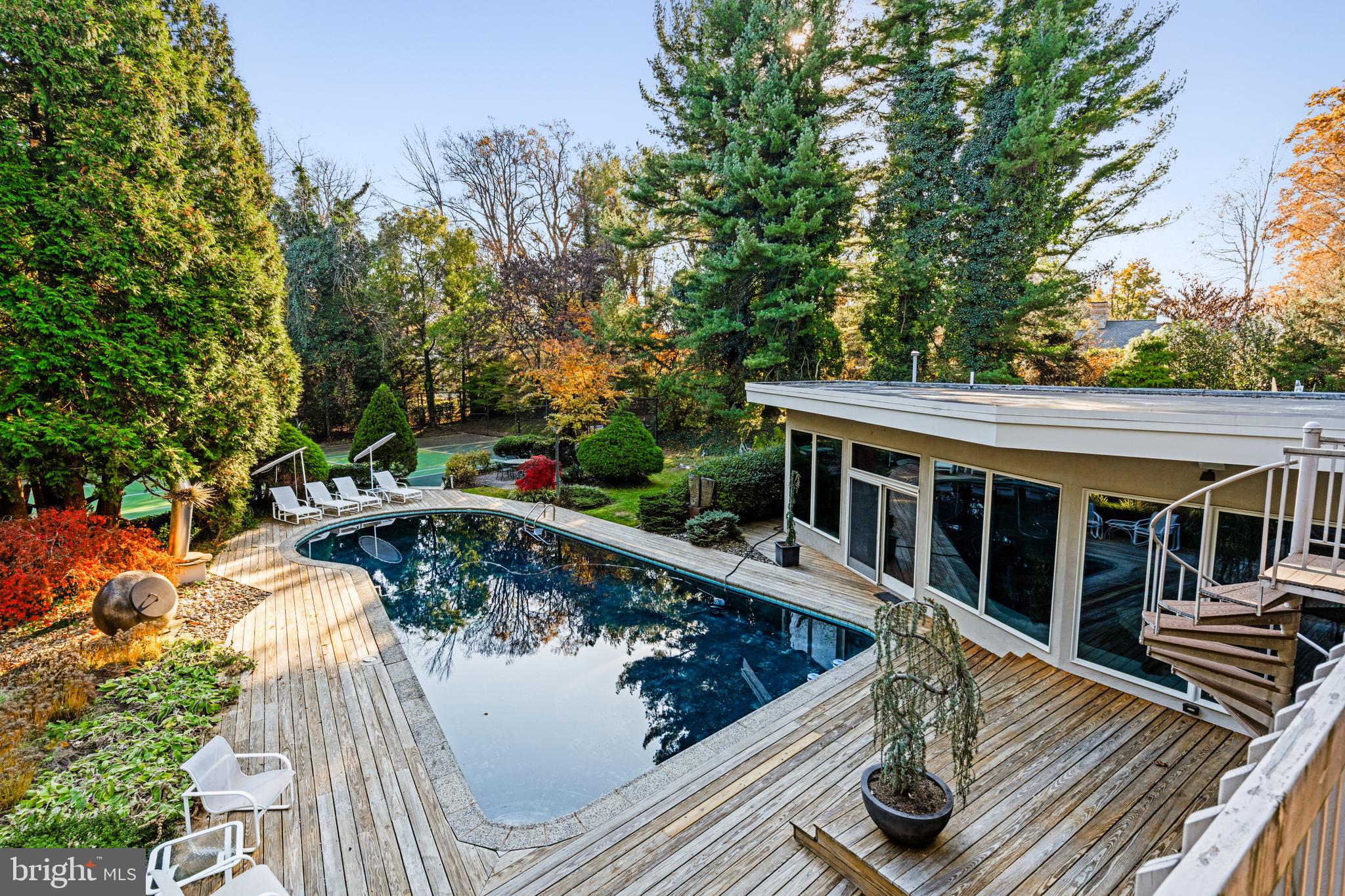 1041 Waverly Road Gladwyne, PA 19035 - Photo 37 of 39 swimming pool view with a seating space
