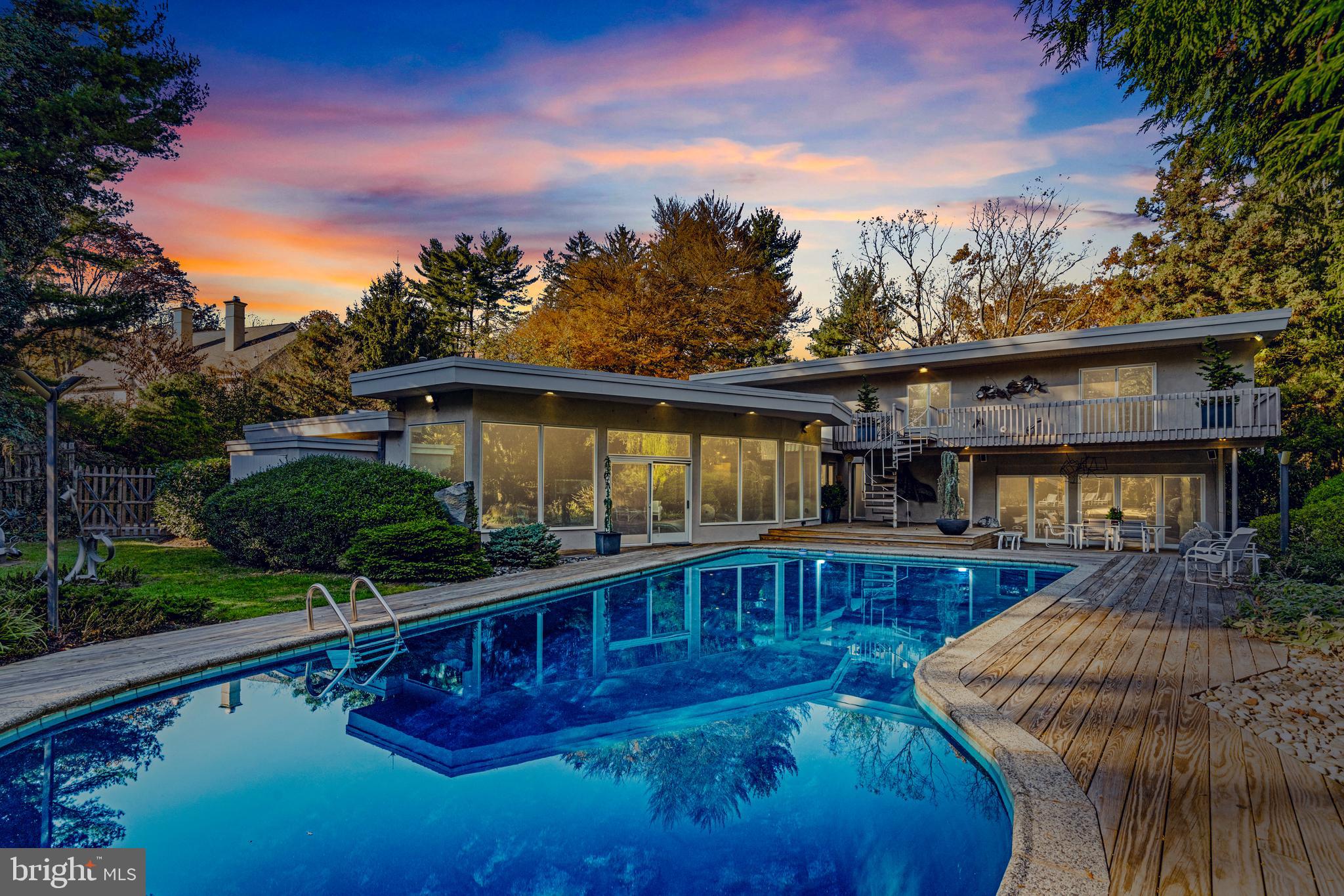 1041 Waverly Road Gladwyne, PA 19035 - Photo 39 of 39 a view of a house with pool yard and sitting area