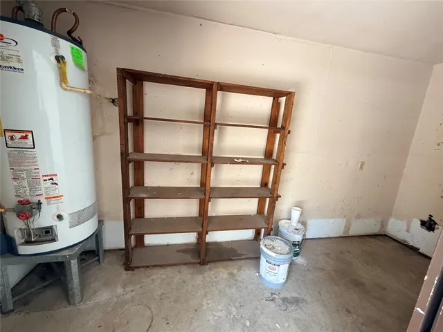 a view of a storage & utility room with stuff