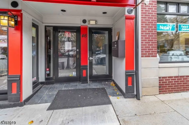 a view of entrance front of the building