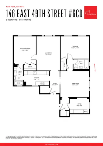 $950,000 | 146 East 49th Street, Unit 6CD | Midtown East