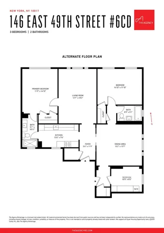 $950,000 | 146 East 49th Street, Unit 6CD | Midtown East