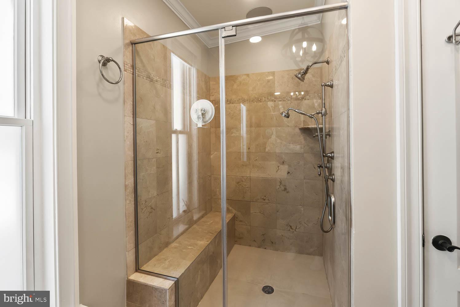 1224 R Street Northwest, Unit 2 Washington, DC 20009 - Photo 31 of 36 a bathroom with a shower and a mirror
