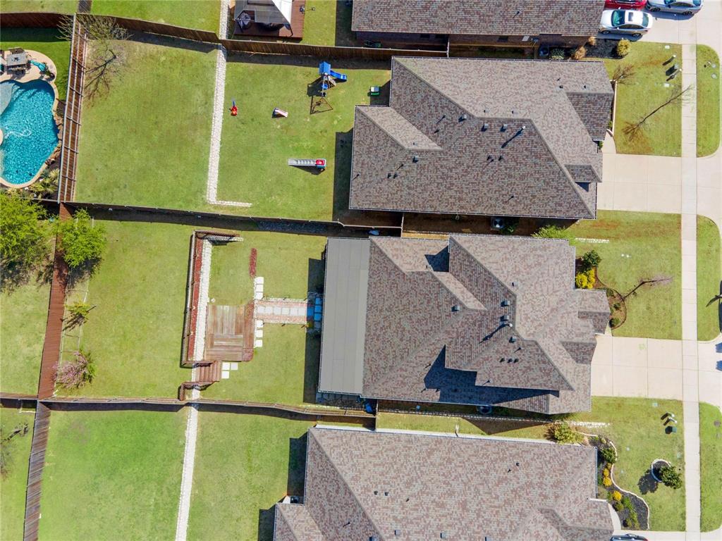 2912 Inn Kitchen Way McKinney, TX 75071 - Photo 27 of 29 an aerial view of houses with a swimming pool