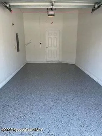 a view of a room with rack on the wall