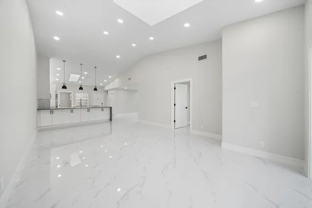 a view of an empty room