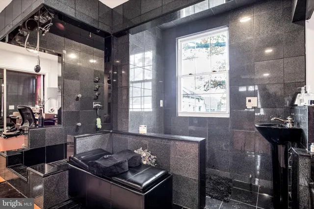 a room with furniture and a window