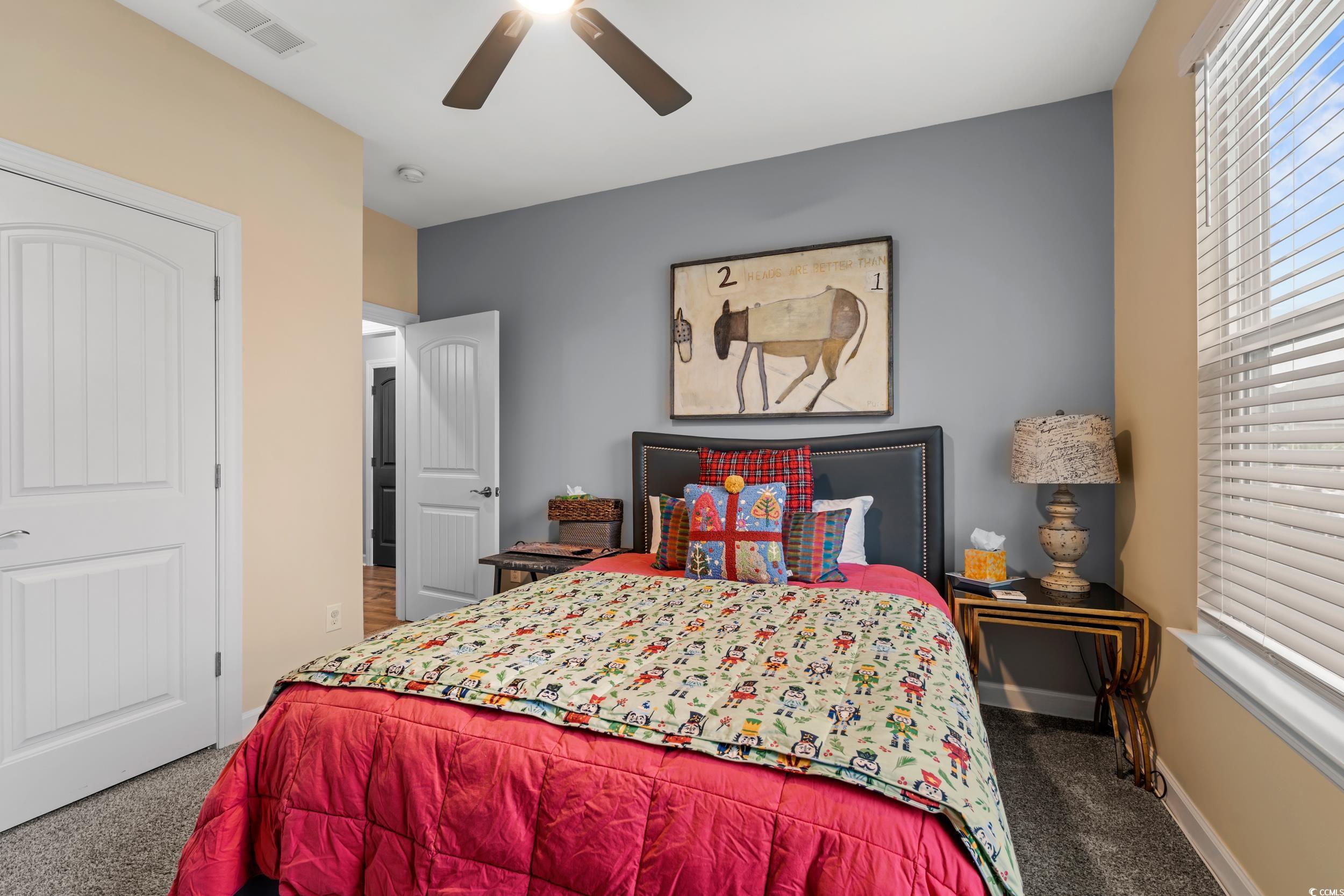 259 Switchgrass Loop Little River, SC 29566 - Photo 20 of 31 Carpeted bedroom with a ceiling fan.