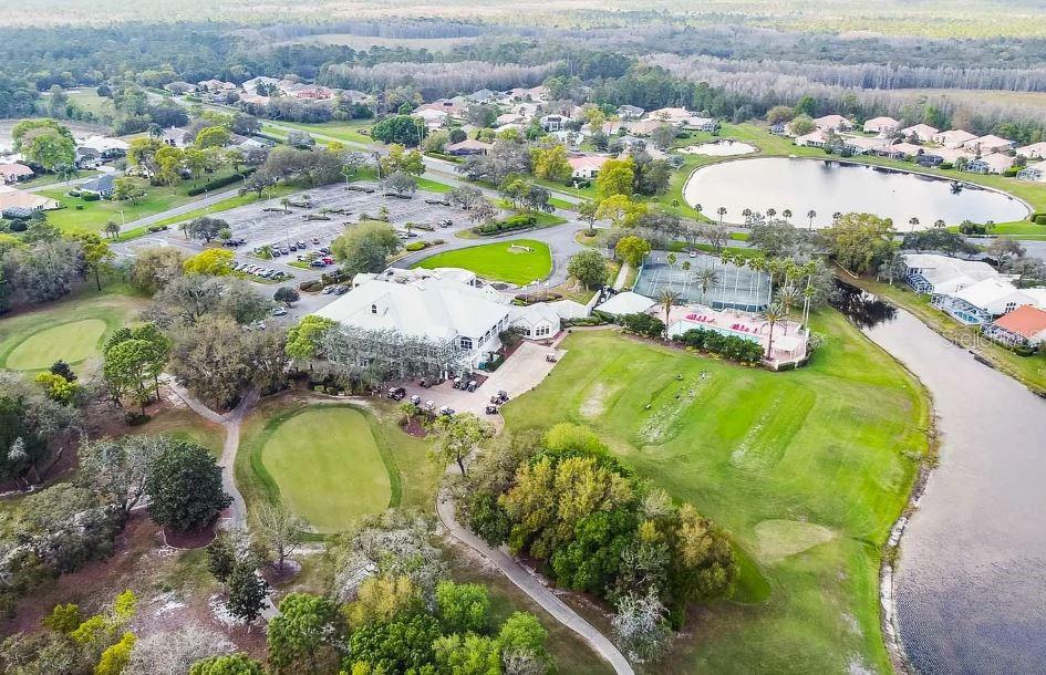10127 Tria Drive Weeki Wachee, FL 34613 - Photo 31 of 33 a view of a swimming pool with a yard