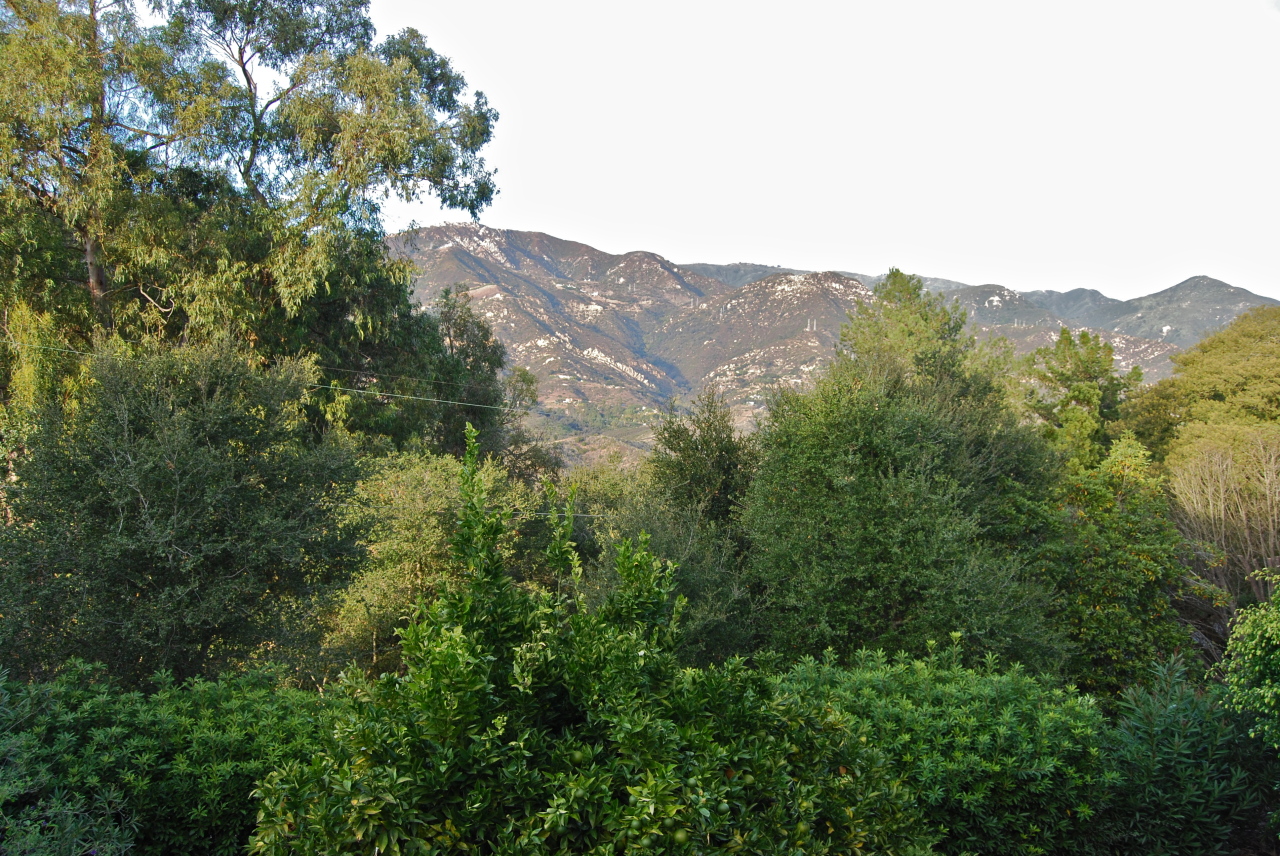 56 Conejo Road Santa Barbara, CA 93103 - Photo 2 of 8 a view of a house with a mountain in the background