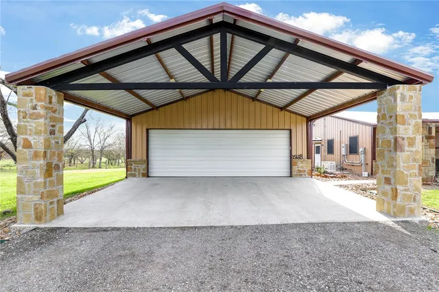 a view of a house with a outdoor space
