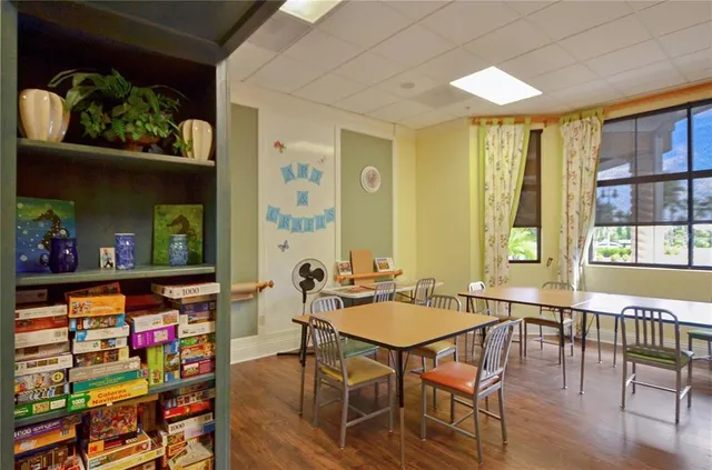 a room with furniture and a window