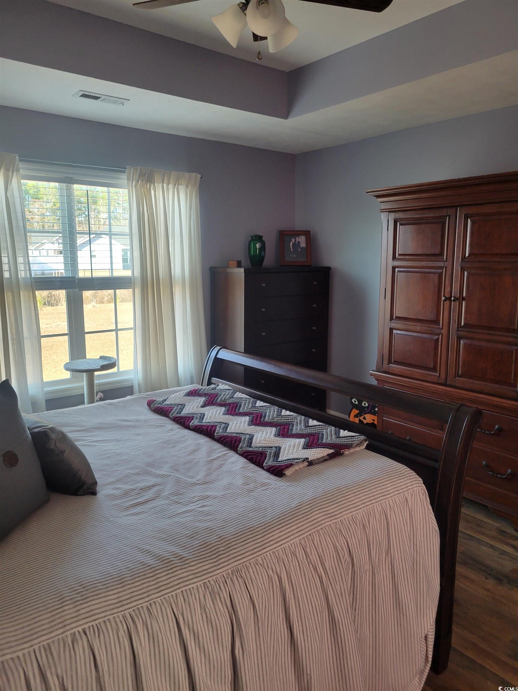 405 Beulah Circle Conway, SC 29527 - Photo 12 of 28 Bedroom with wood finished floors and ceiling fan