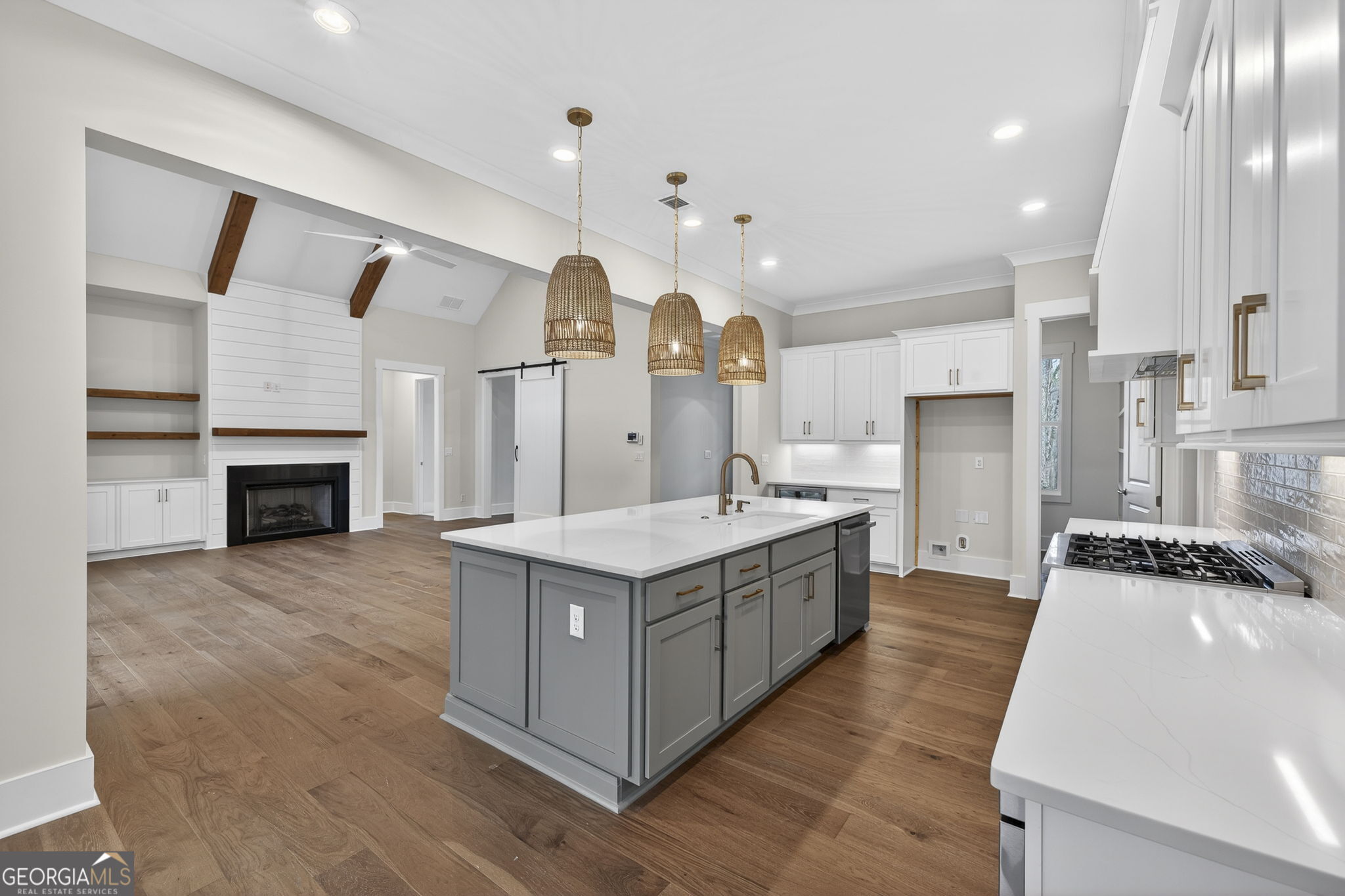 1020 Oak Valley Road Greensboro, GA 30642 - Photo 38 of 64 a kitchen with stainless steel appliances granite countertop a stove and a refrigerator