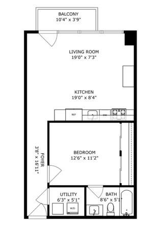 $2,400 | 1500 West Monroe Street, Unit 312, Chicago, IL 60607