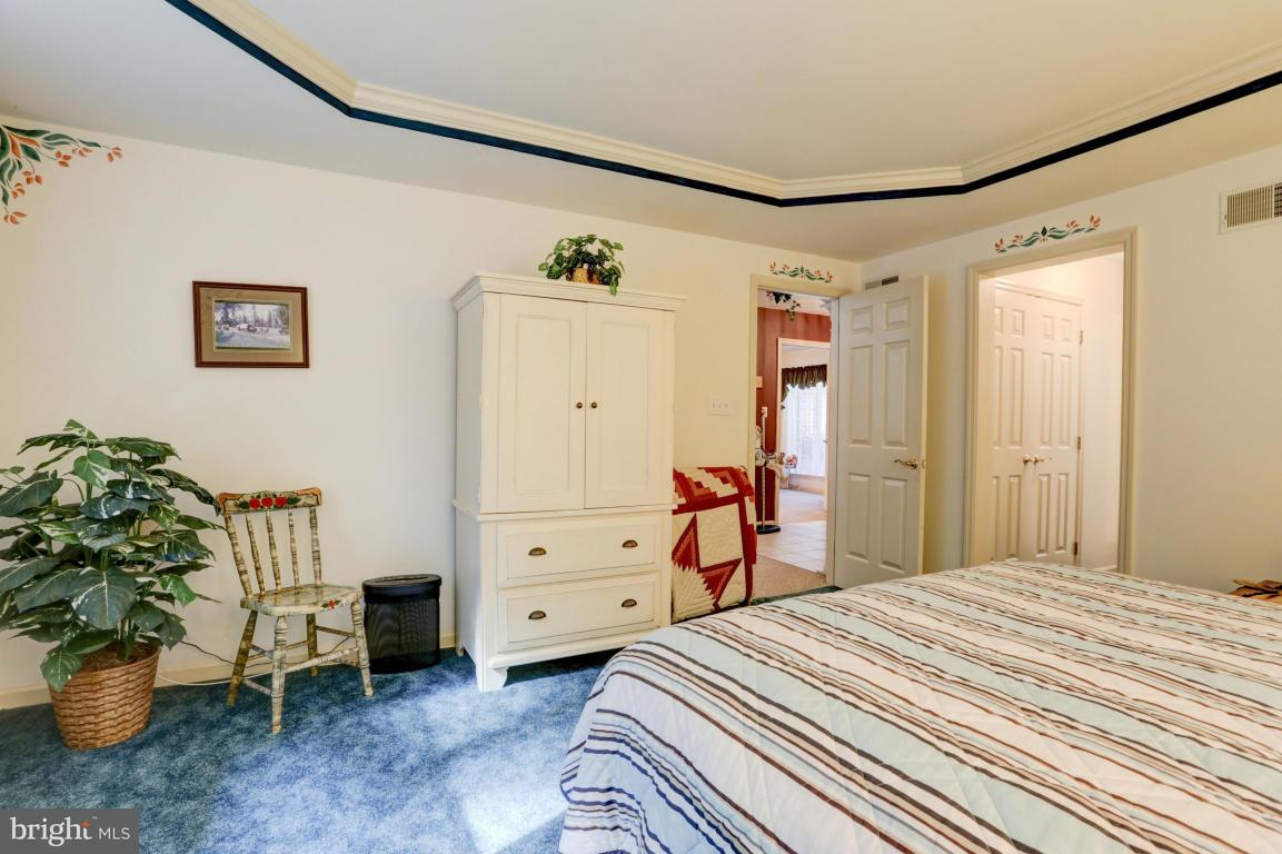 1136 Ranck Road New Holland, PA 17557 - Photo 17 of 37 a bedroom with a bed and a potted plant
