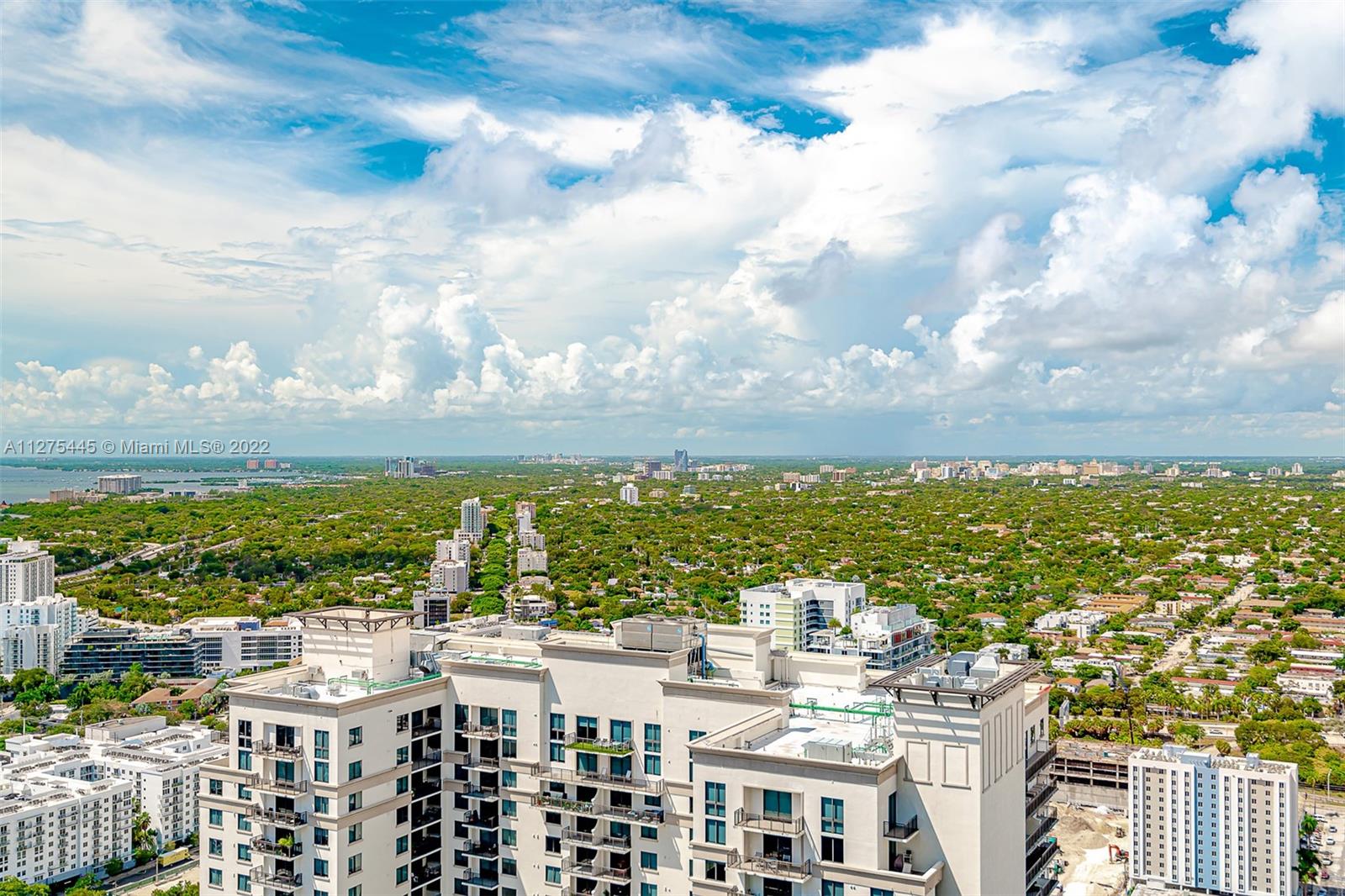 a view of city with ocean