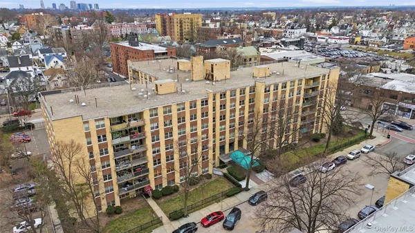 an aerial view of city