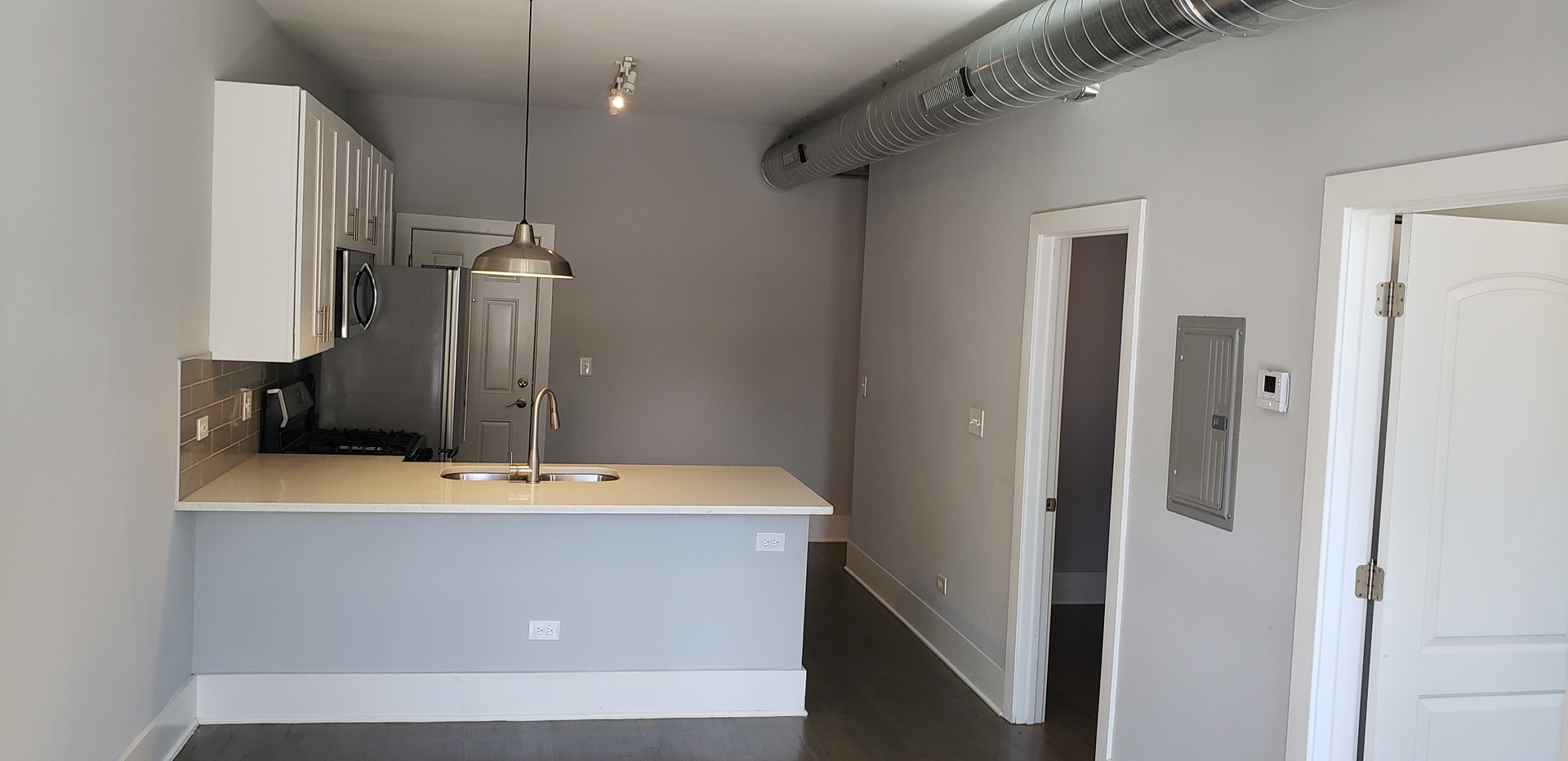 2030 West 21st Street Chicago, IL 60608 - Photo 6 of 19 a bathroom with a sink and a mirror