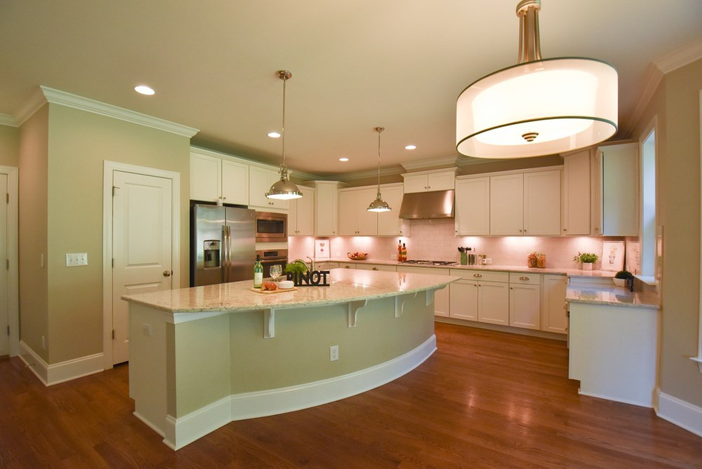 2008 Bowling Green Trail Raleigh, NC 27613 - Photo 10 of 30 The gorgeous Kitchen also features subway tile backsplash, recessed lights, walk-in Pantry, desk area & sunny Bfast area! Kitchen