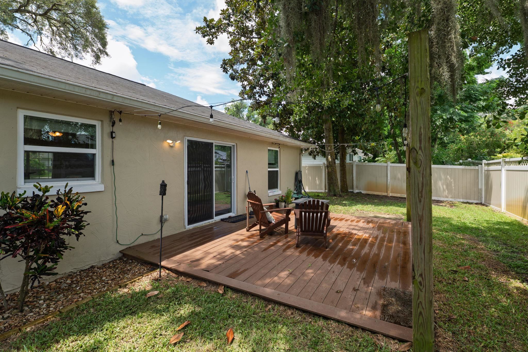 133 Mohegan Road St. Augustine, FL 32086 - Photo 23 of 24 a view of a house with backyard and sitting area