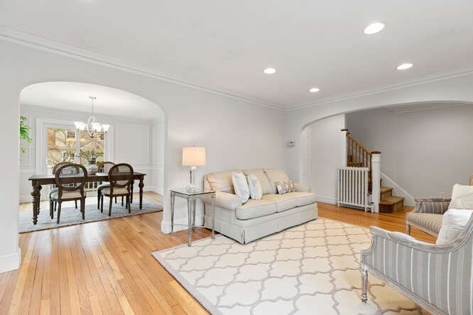 84 Gleason Road Lexington, MA 02420 - Photo 7 of 32 a living room with furniture and wooden floor