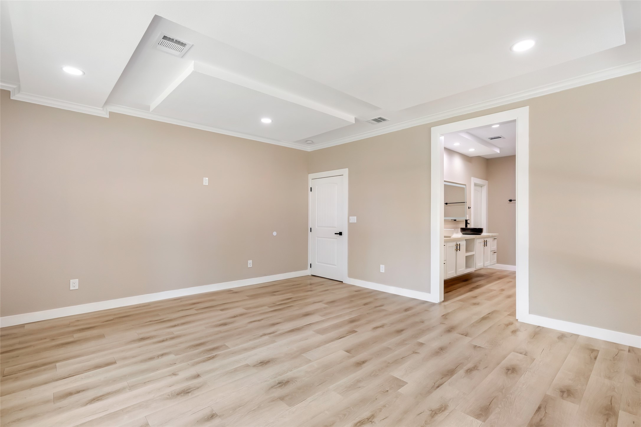 26707 Apache Trail Magnolia, TX 77354 - Photo 32 of 37 wooden floor in an empty room with a window