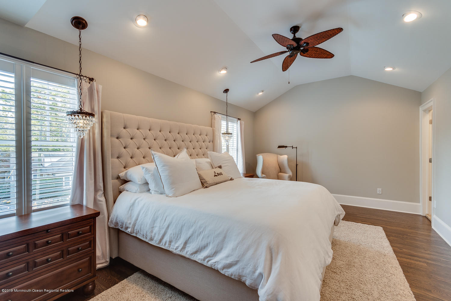7 Lakeside Avenue Rumson, NJ 07760 - Photo 14 of 22 Master Bedroom with Vaulted Ceiling