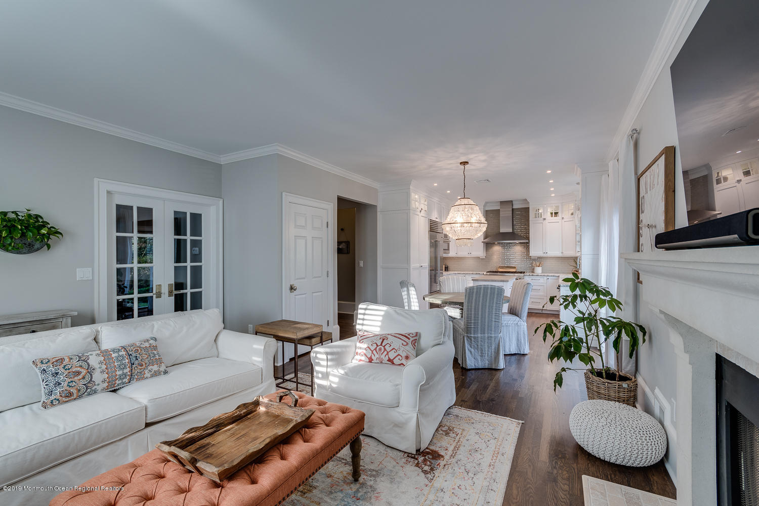 7 Lakeside Avenue Rumson, NJ 07760 - Photo 9 of 22 French Doors lead to Living Room