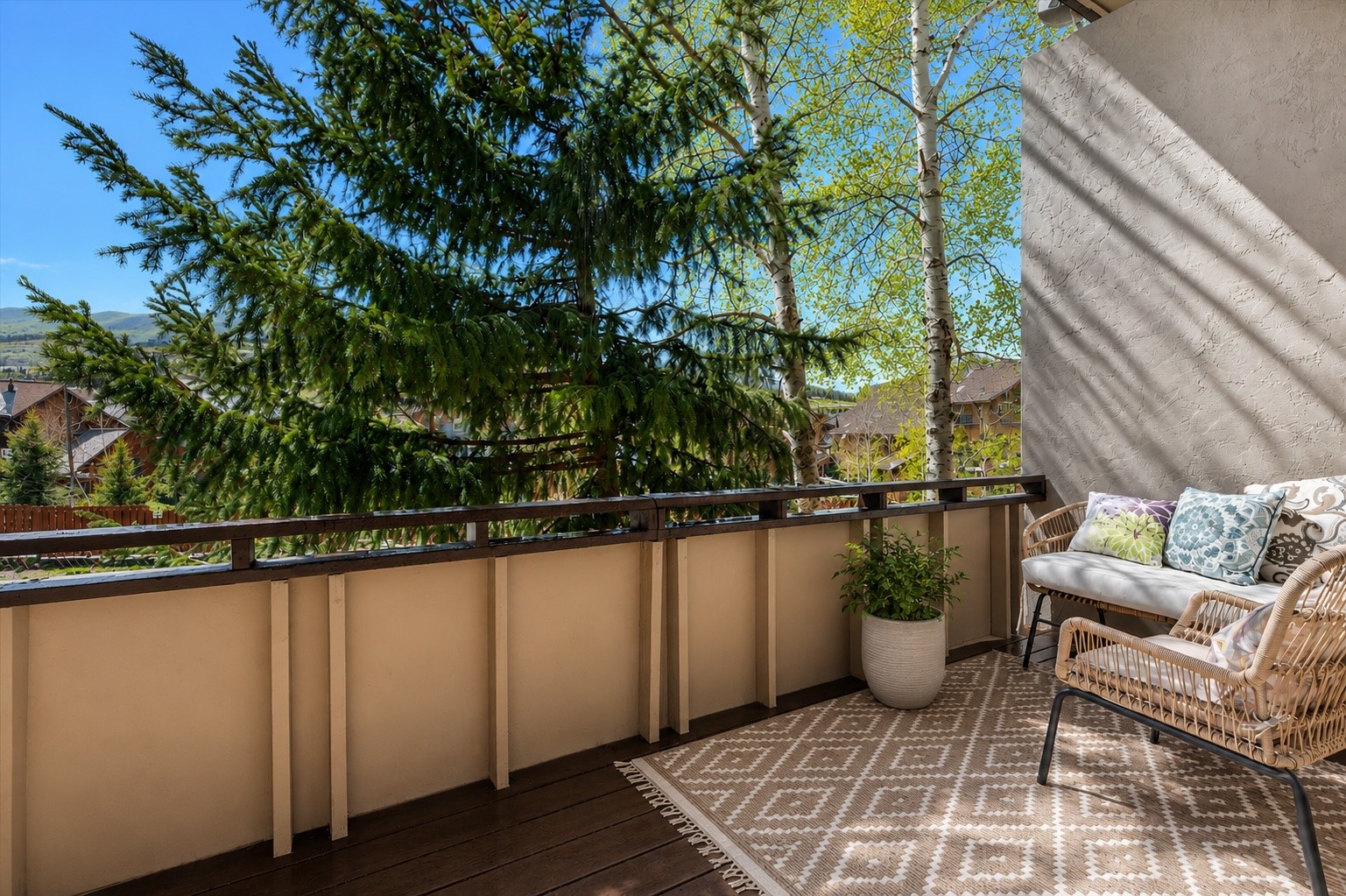 163 High Tor Road, Unit 7 Breckenridge, CO 80424 - Photo 12 of 42 a view of balcony with furniture