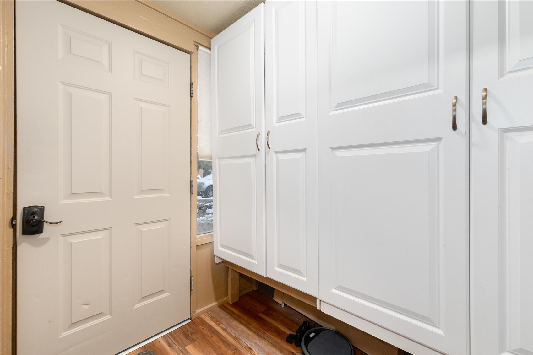 163 High Tor Road, Unit 7 Breckenridge, CO 80424 - Photo 24 of 42 a room with a bench and dryer