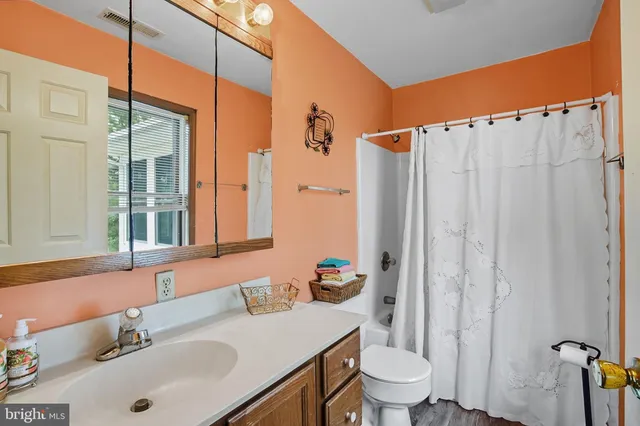 a view of a lake with a mountain