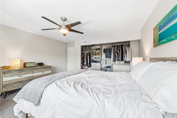 a view of a walk in closet