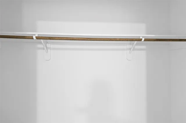 a close up view of racks on the wall