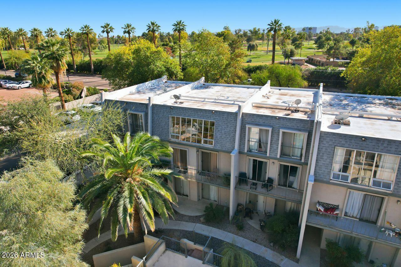 1012 East Osborn Road, Unit E Phoenix, AZ 85014 - Photo 3 of 22 a aerial view of a house with a yard