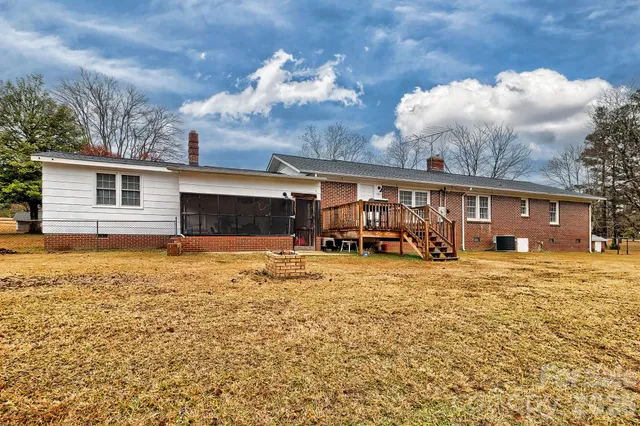 a view of a house with a patio
