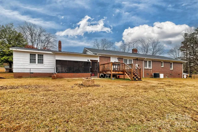 a view of a house with a patio