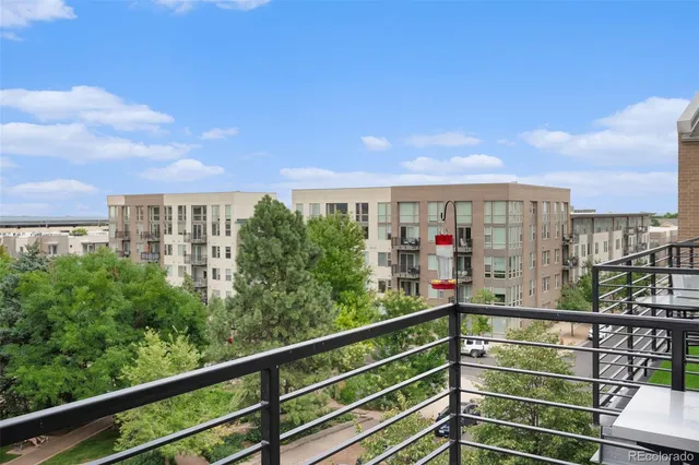 a view of city from balcony