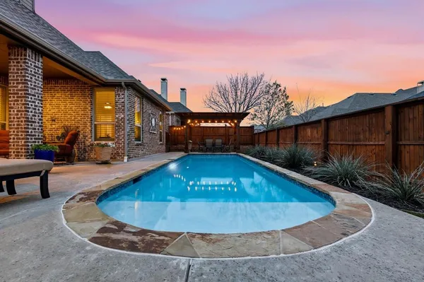 a view of outdoor space deck and kitchen