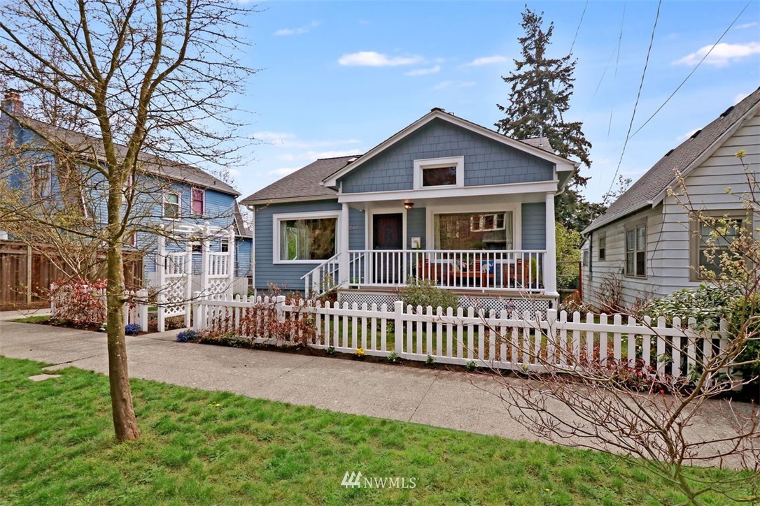 263 Northeast 43rd Street Seattle, WA 98105 - Photo 1 of 1 a front view of a house with a garden