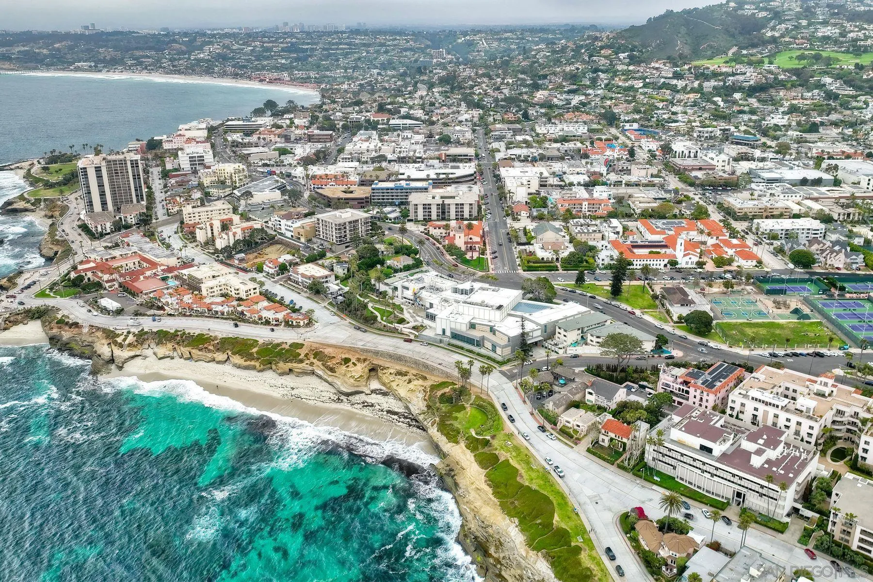 7635 Draper Avenue La Jolla, CA 92037 - Photo 8 of 43 an aerial view of residential houses with outdoor space