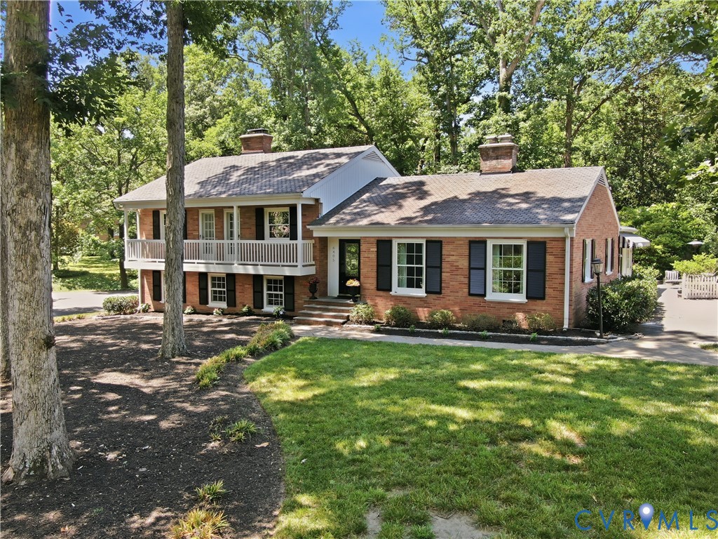 6405 Buckhill Road Richmond, VA 23225 - Photo 48 of 71 Brick exterior with black shutters and white trim,