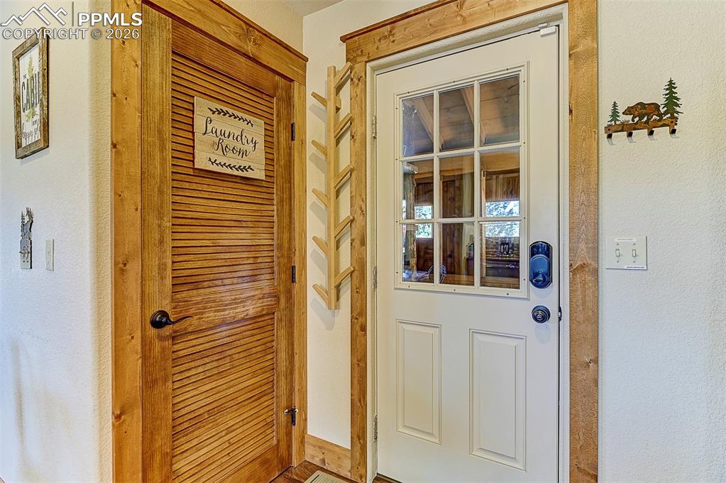 140 Dewell Road Woodland Park, CO 80863 - Photo 7 of 28 a view of a door of the house