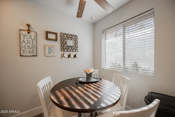 a room with furniture and a window